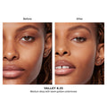 Before and after results of using Hourglass Vanish Airbrush Concealer variant: Valley 8.25