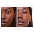 Before and after results of using Hourglass Vanish Airbrush Concealer variant: Velvet 10.5