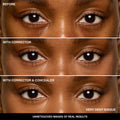 Before and after results of using Bobbi Brown Under Eye Corrector variant: Very Deep Bisque