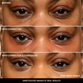 Before and after results of using Bobbi Brown Very Deep Peach variant: Very Deep Peach