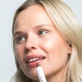 Model image of Ogee Tinted Sculpted Lip Oil variant: Viola