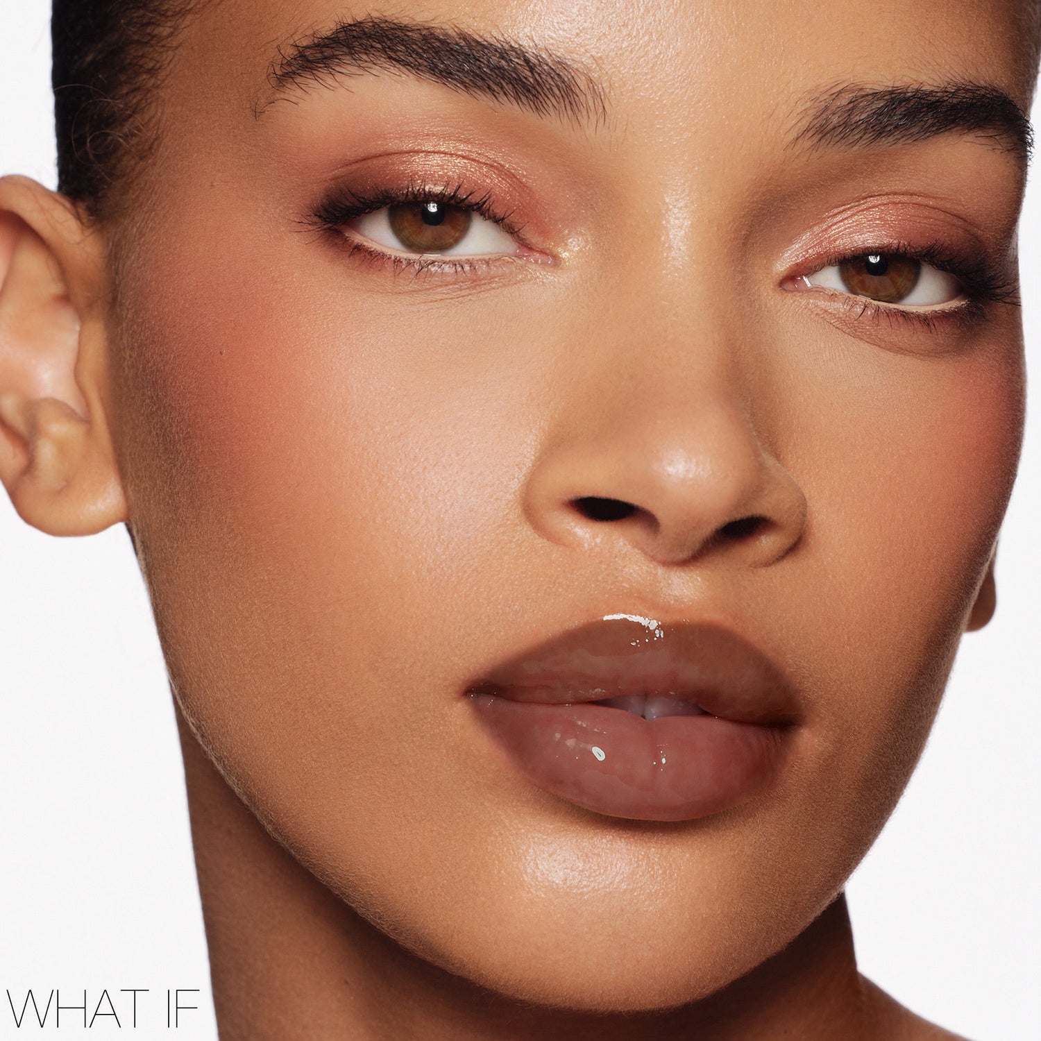 Model image of Nars Afterglow Lip Shine variant: What If