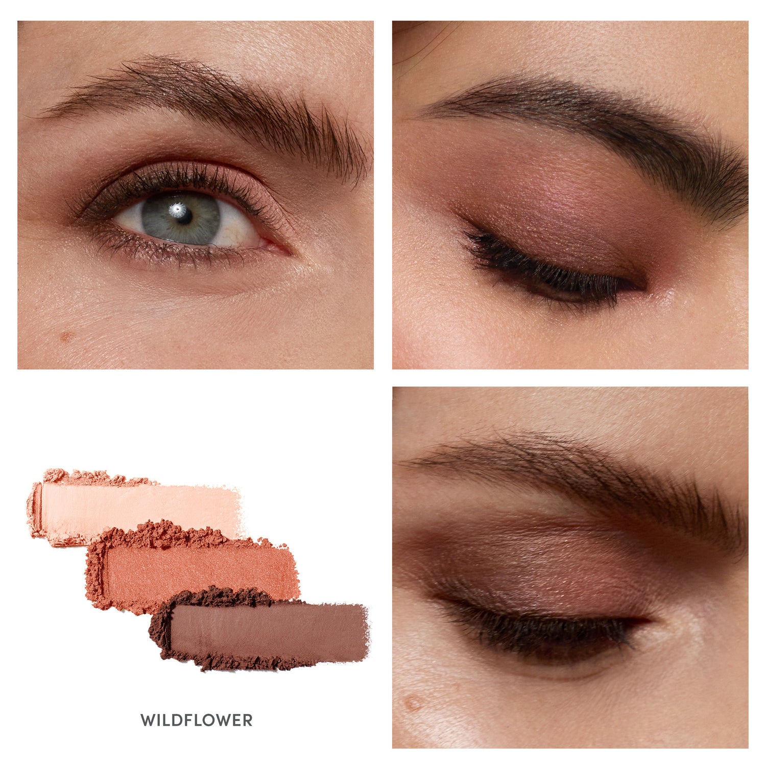 Model image of Jane Iredale PurePressed Eye Shadow Triple variant: Wildflower