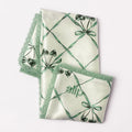 Top-view image of Slip Pure Silk Queen Pillowcase with Lace Trim (Limited Edition) variant: Wintergreen
