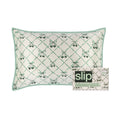 Slip Pure Silk Queen Pillowcase with Lace Trim (Limited Edition) variant: Wintergreen main image