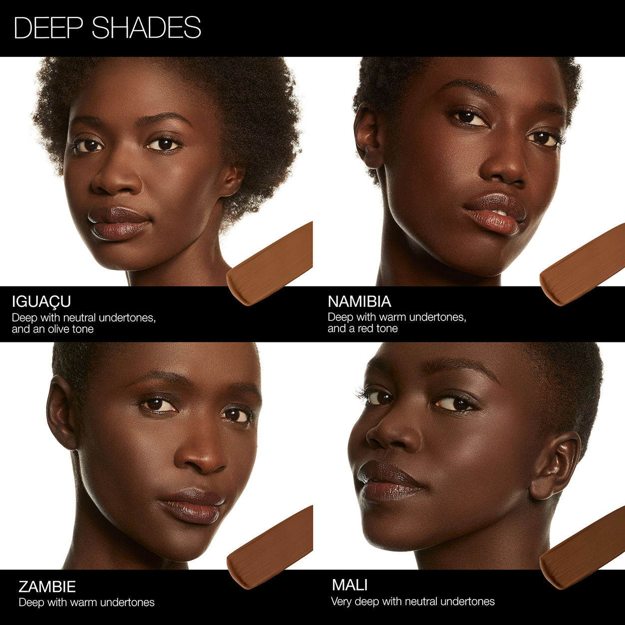 A shade comparison of   variant: Zambie