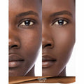 Before and after results of using Nars Natural Radiant Longwear Foundation variant: Zambie D5