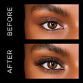 Hourglass Caution Extreme Lash Mascara Size variant: Full before and after image 3 . This product is in the color black