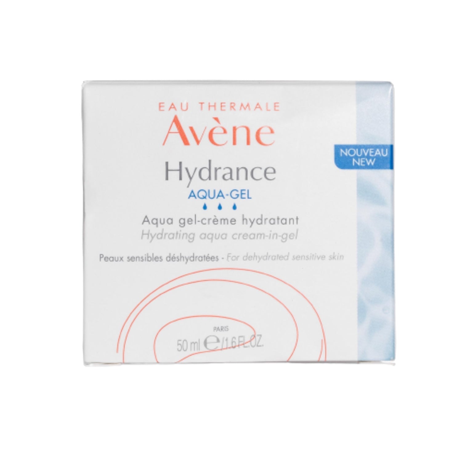 Avène Hydrance Aqua-Gel Hydrating Aqua Cream-in-Gel box image.