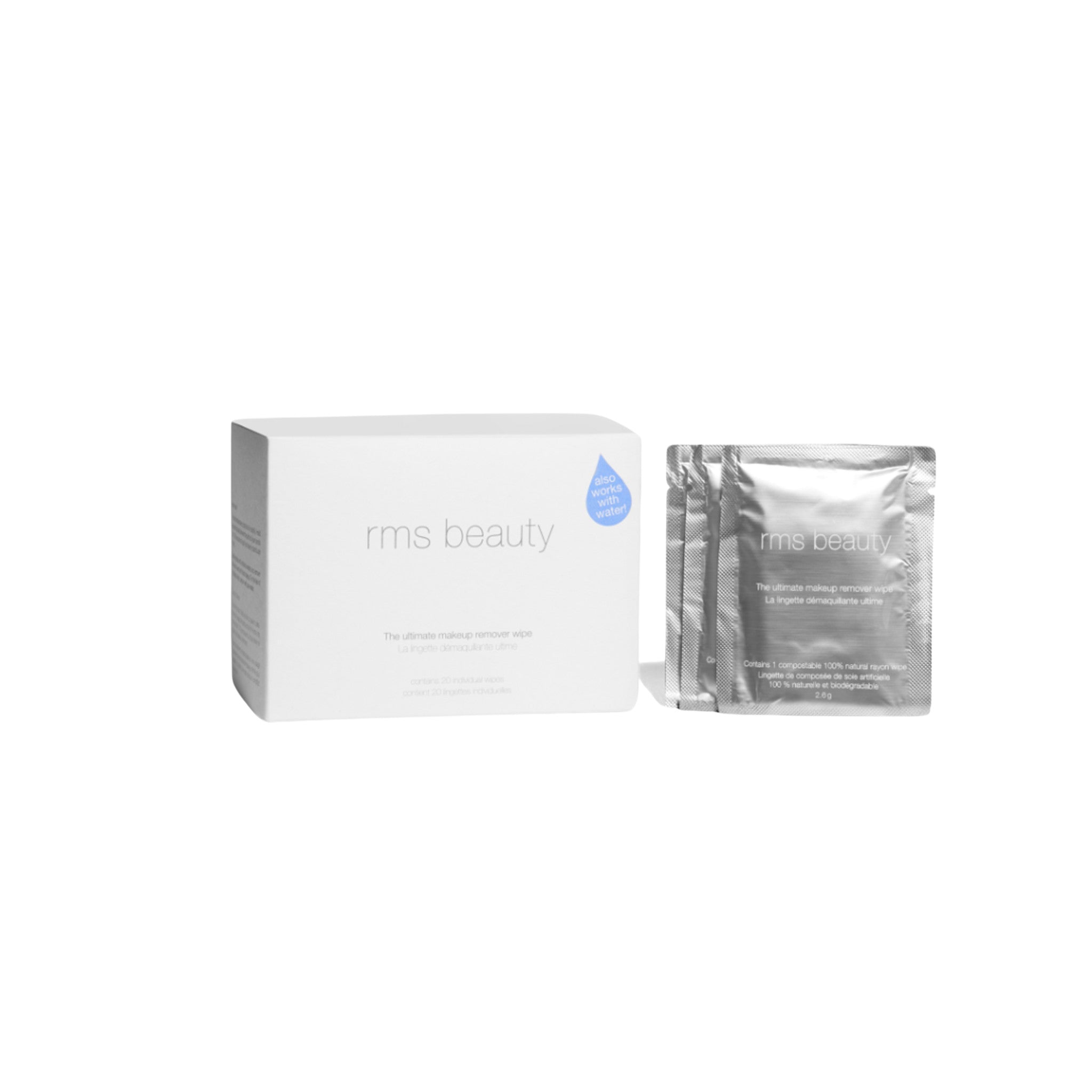 RMS Beauty Ultimate Makeup Remover Wipes main image.
