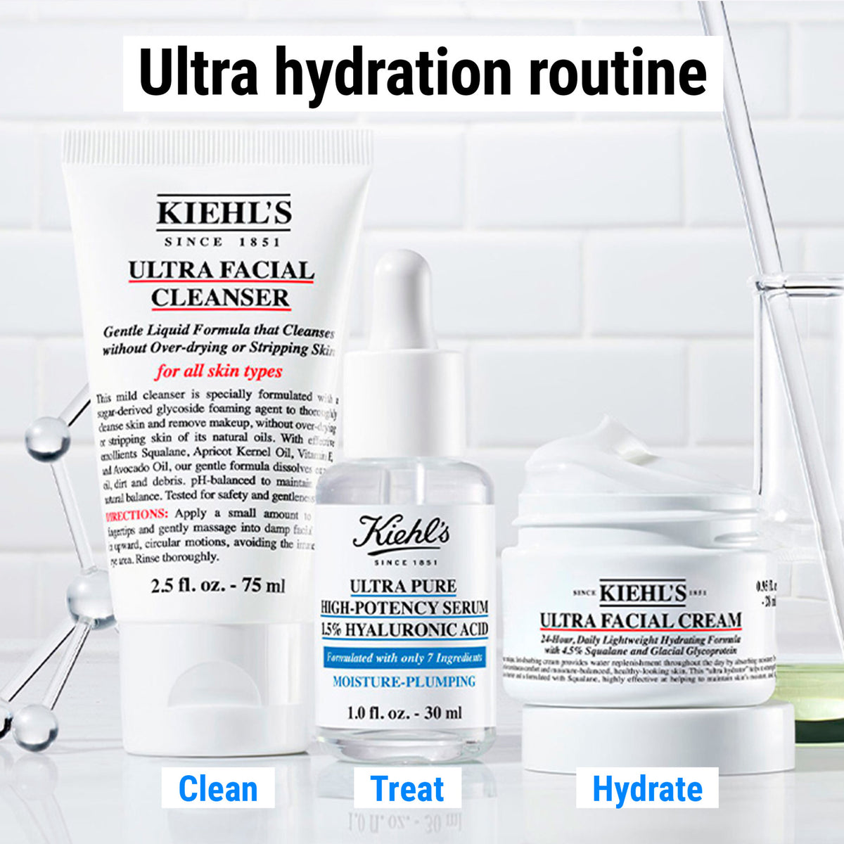 Kiehl's Since 1851 Ultra Pure High-Potency 1.5% Hyaluronic Acid Serum .