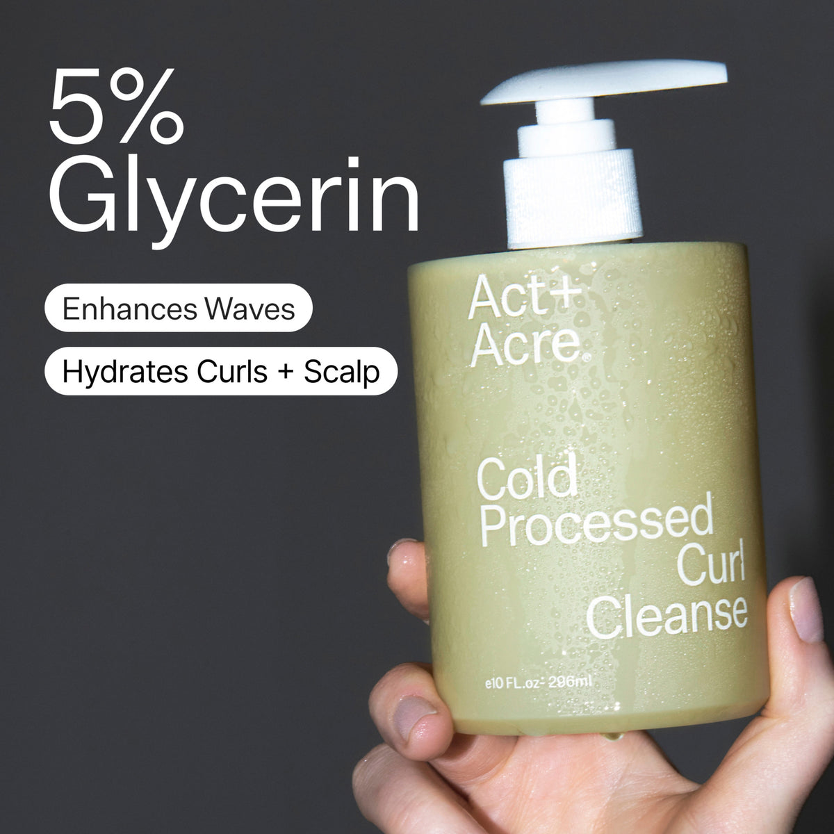 Act+Acre Cold Processed Curl Cleanse Shampoo .