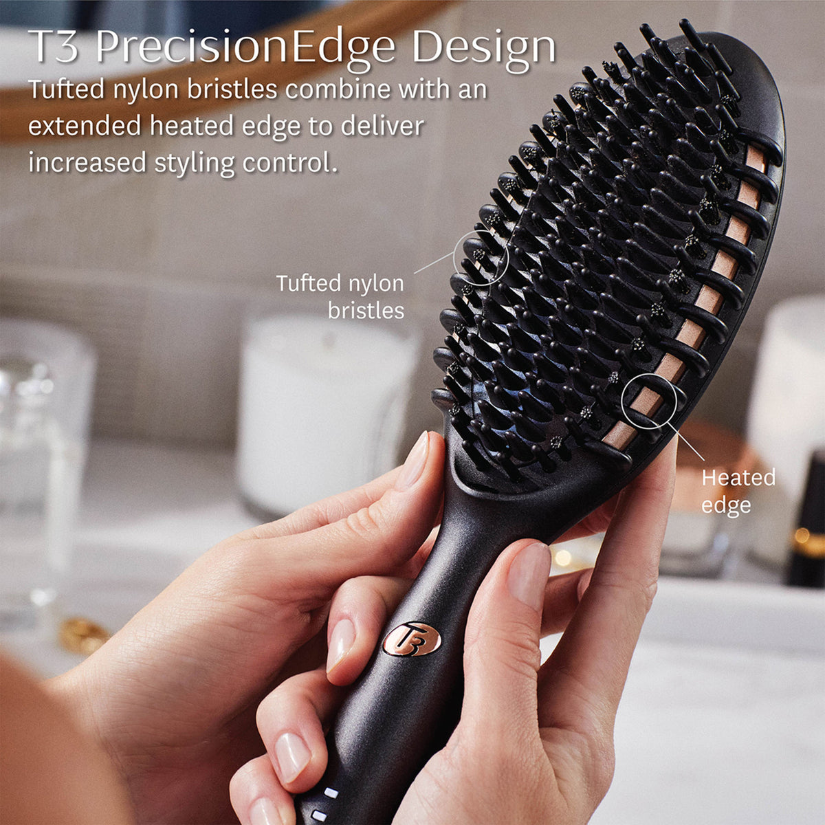 Nylon Professional Hairbrush for fine, thin, damaged & short hair
