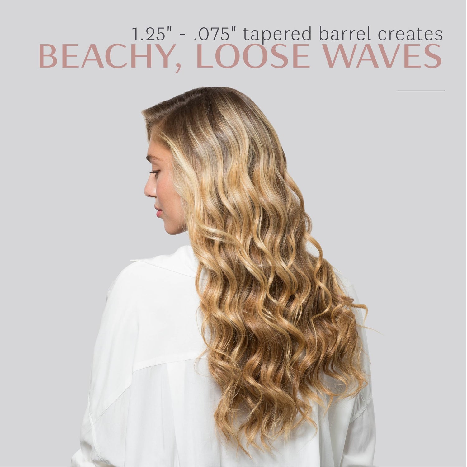 T3 Tousled Waves 1.25" -  0.75" Tapered Barrel .