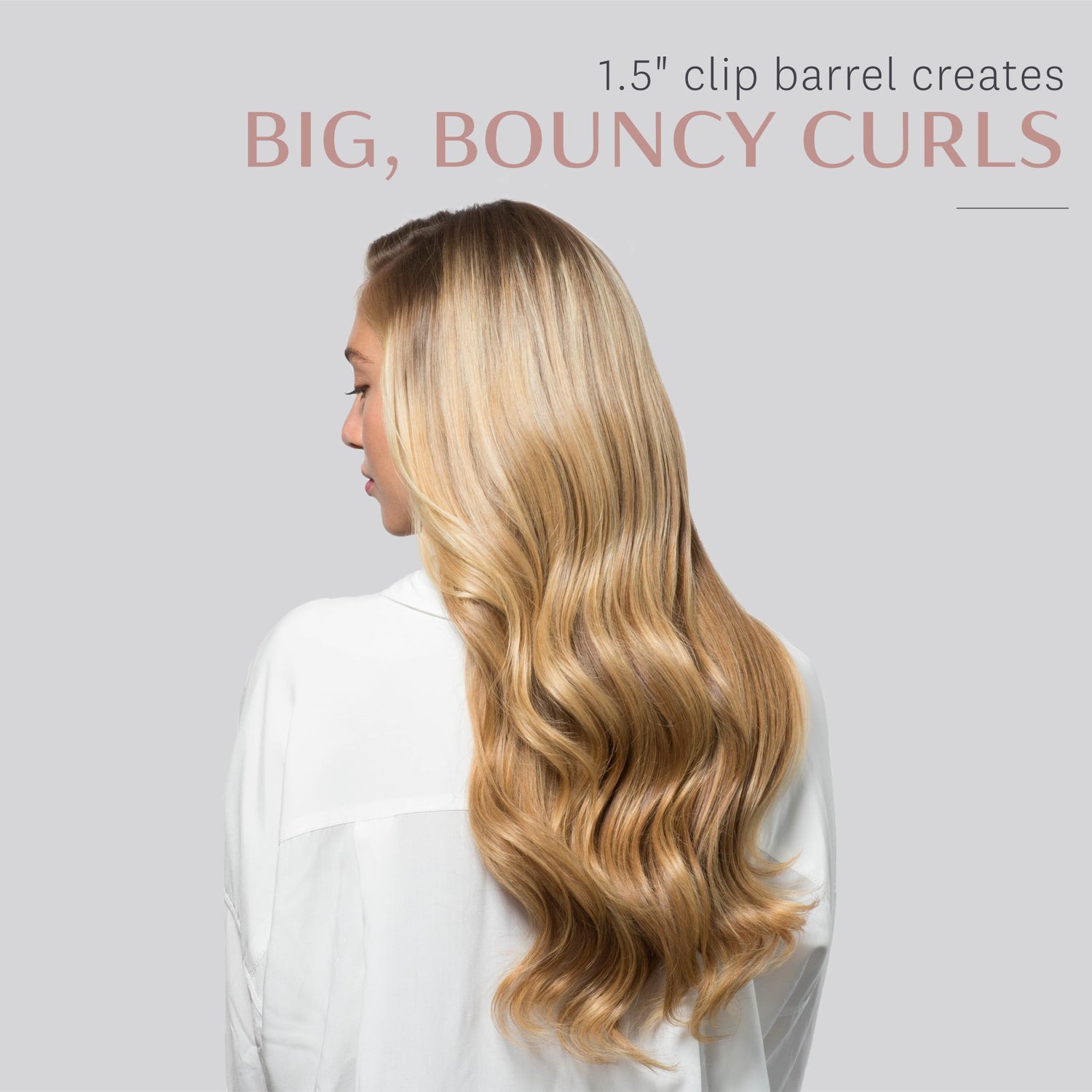 T3 Voluminous Curls 1.5" Clip barrel .