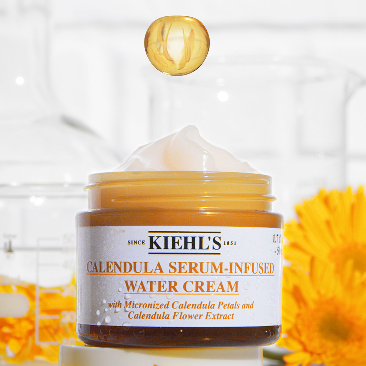 Kiehl's Since 1851 Calendula Serum-Infused Water Cream .