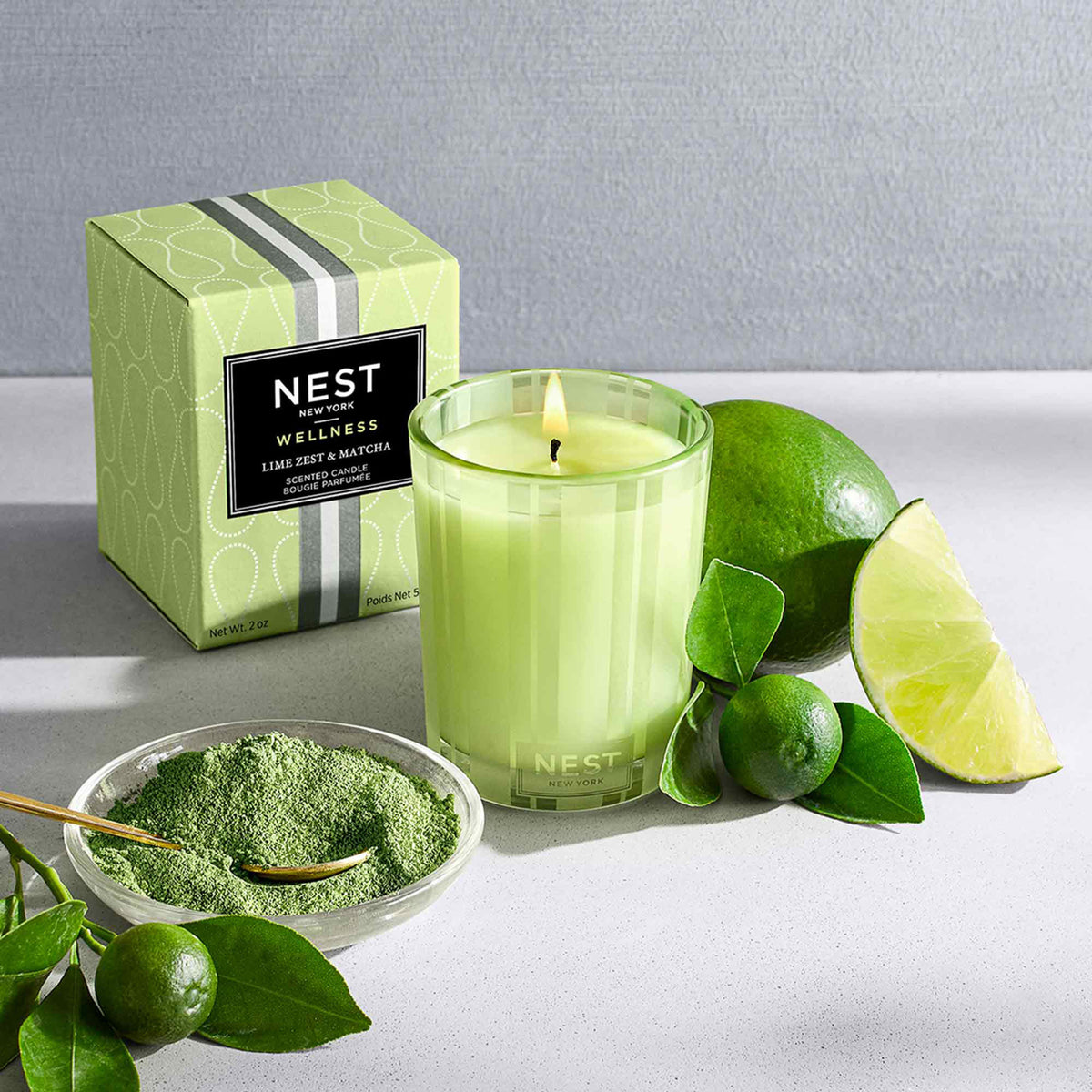 Nest Lime Zest and Matcha Candle .