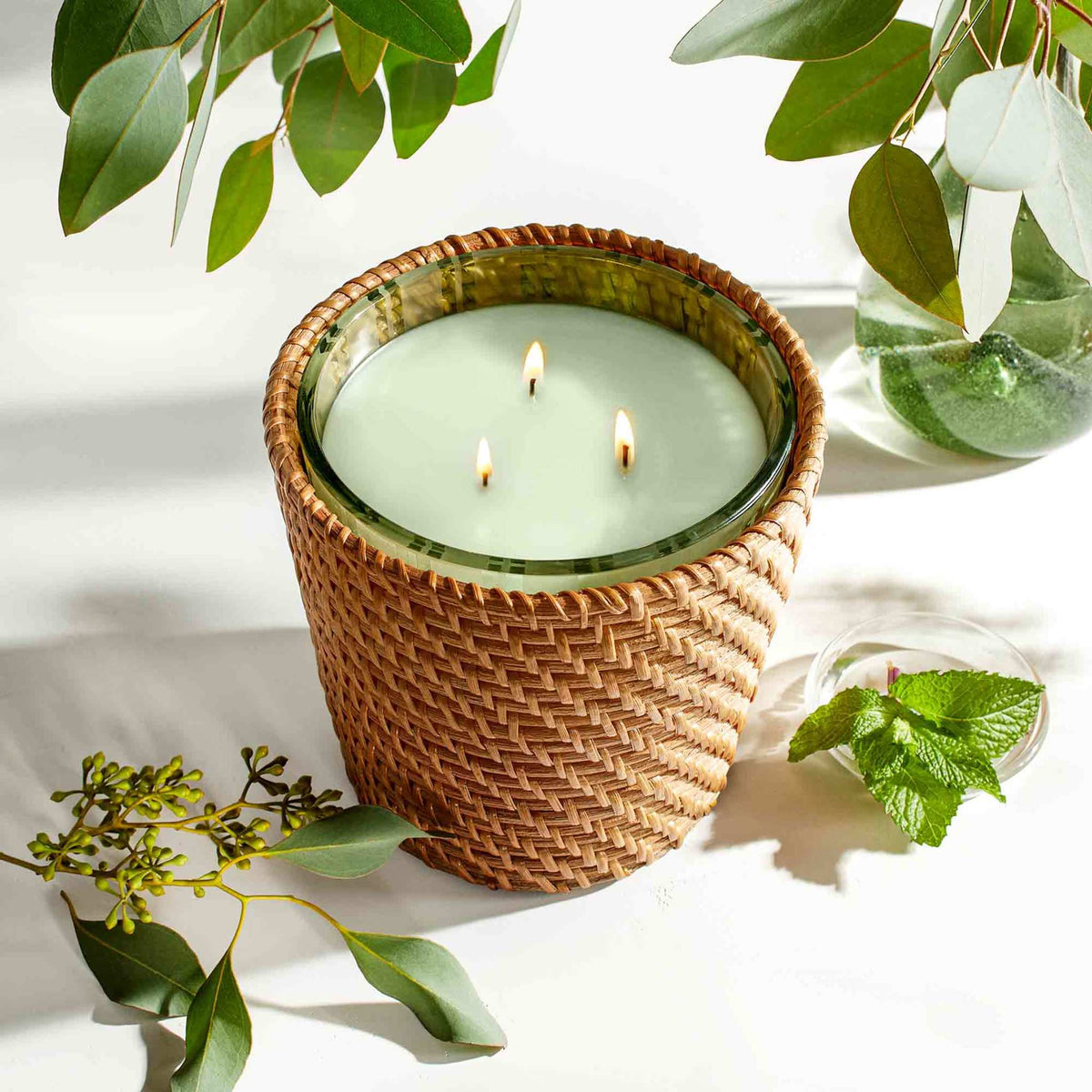 Limited edition Nest Rattan Wild Mint and Eucalyptus (Limited Edition) .