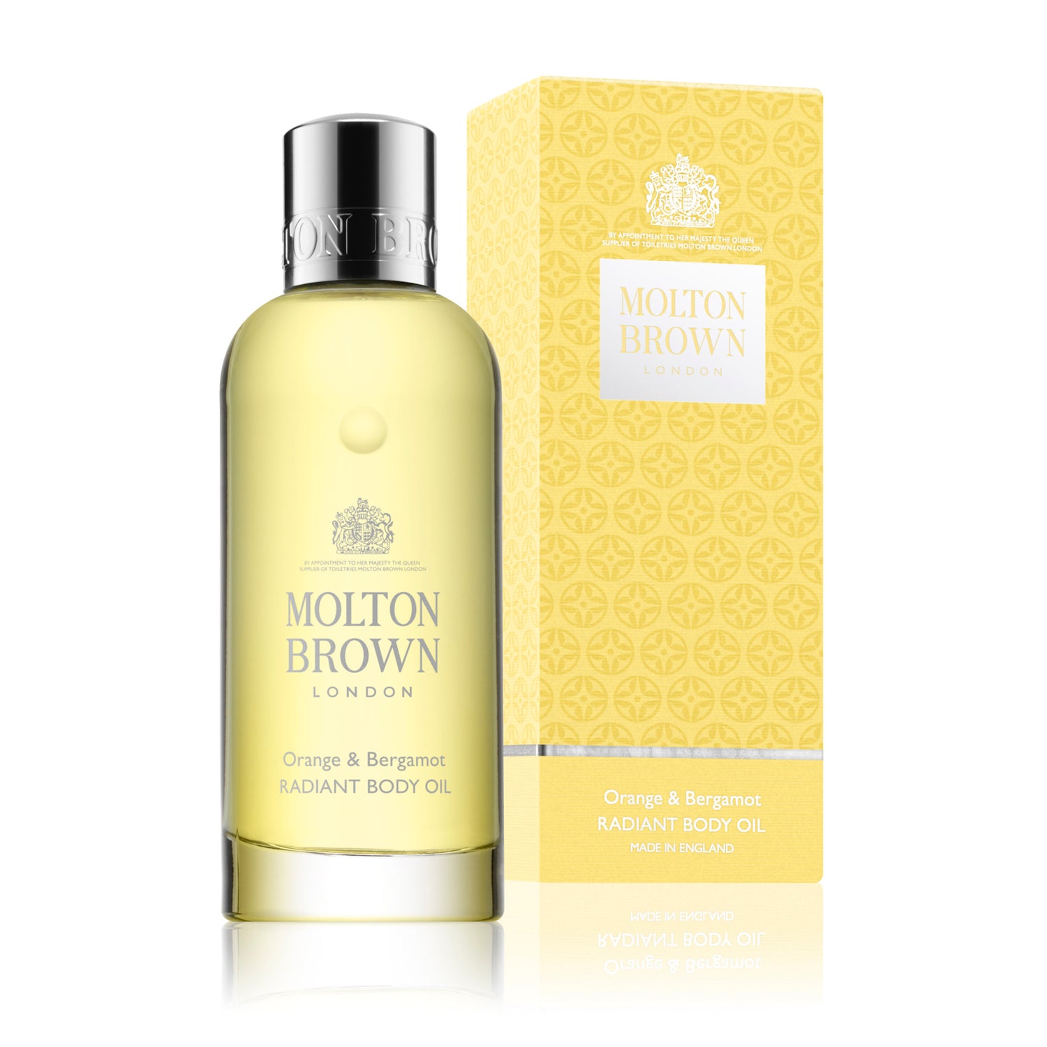 Molton Brown Orange & Bergamot Radiant Body Oil box image.