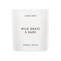 Lake & Skye Wild Grass and Sage Candle main image.