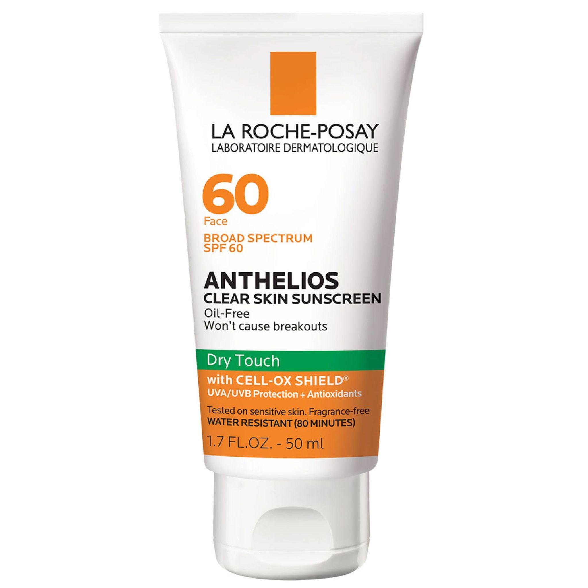 La Roche-Posay Anthelios Clear Skin Dry Touch Sunscreen SPF 60 main image.