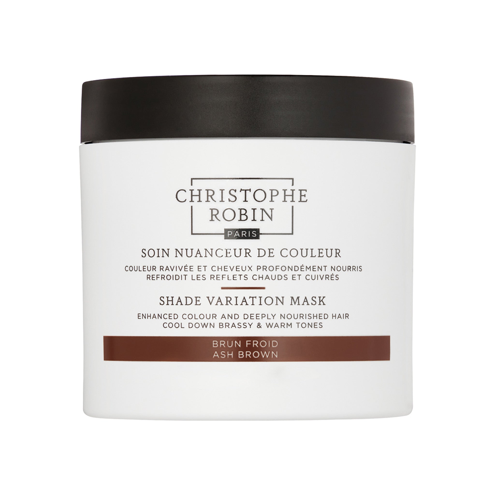 Christophe Robin Shade Variation Mask Ash Brown main image. This product is for blonde hair