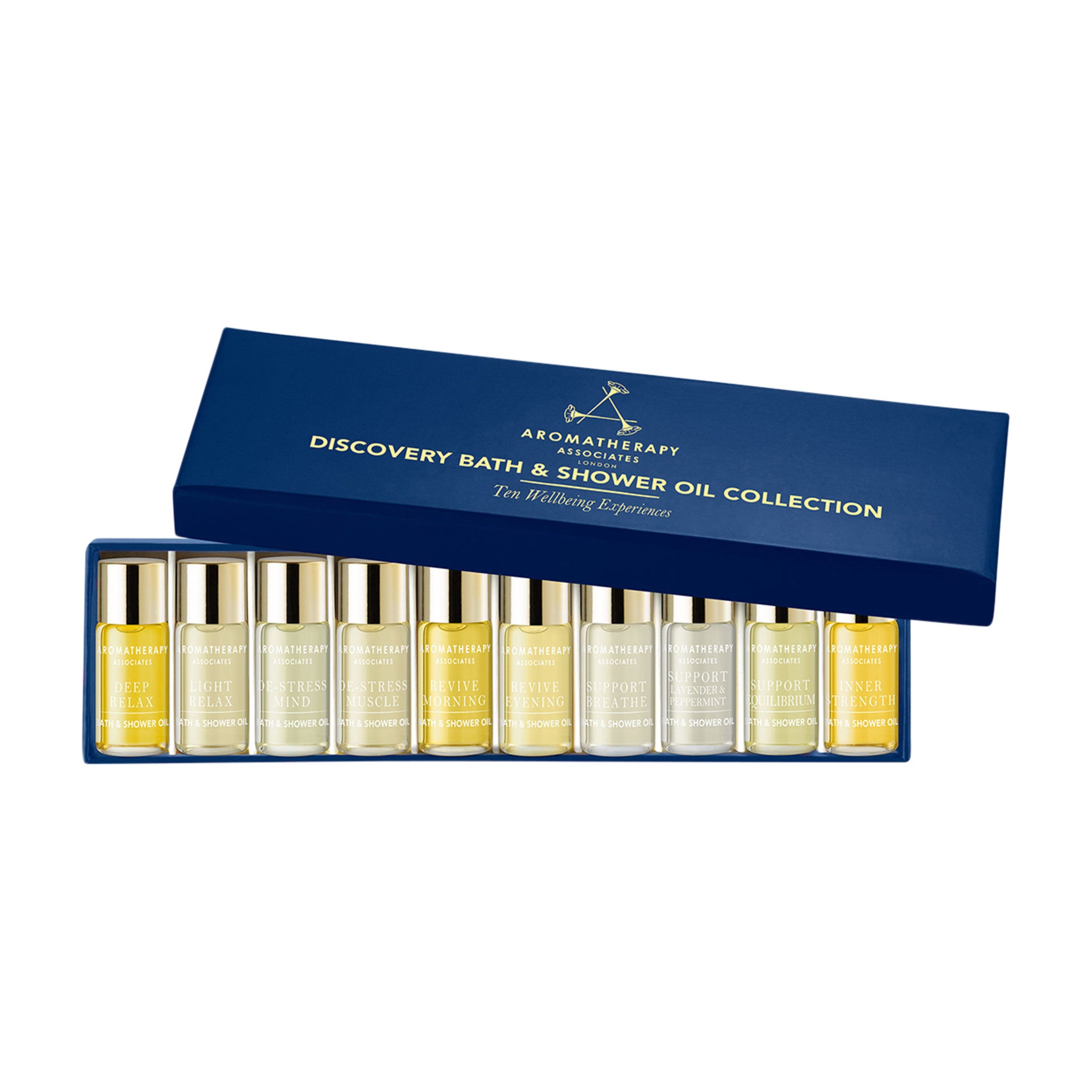 Aromatherapy Associates Discovery Bath and Shower Oil Collection main image.