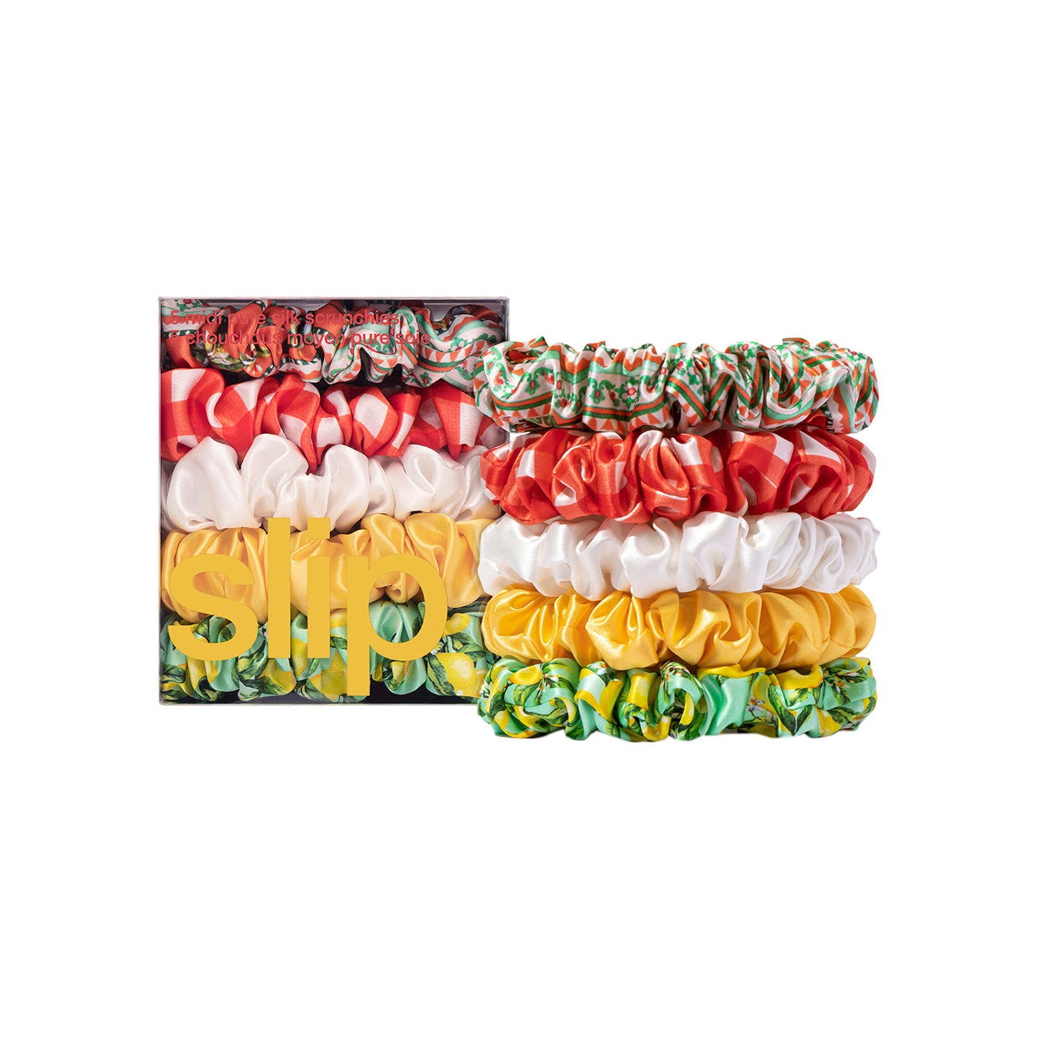 Slip Pure Silk Midi Scrunchies Amalfi main image.