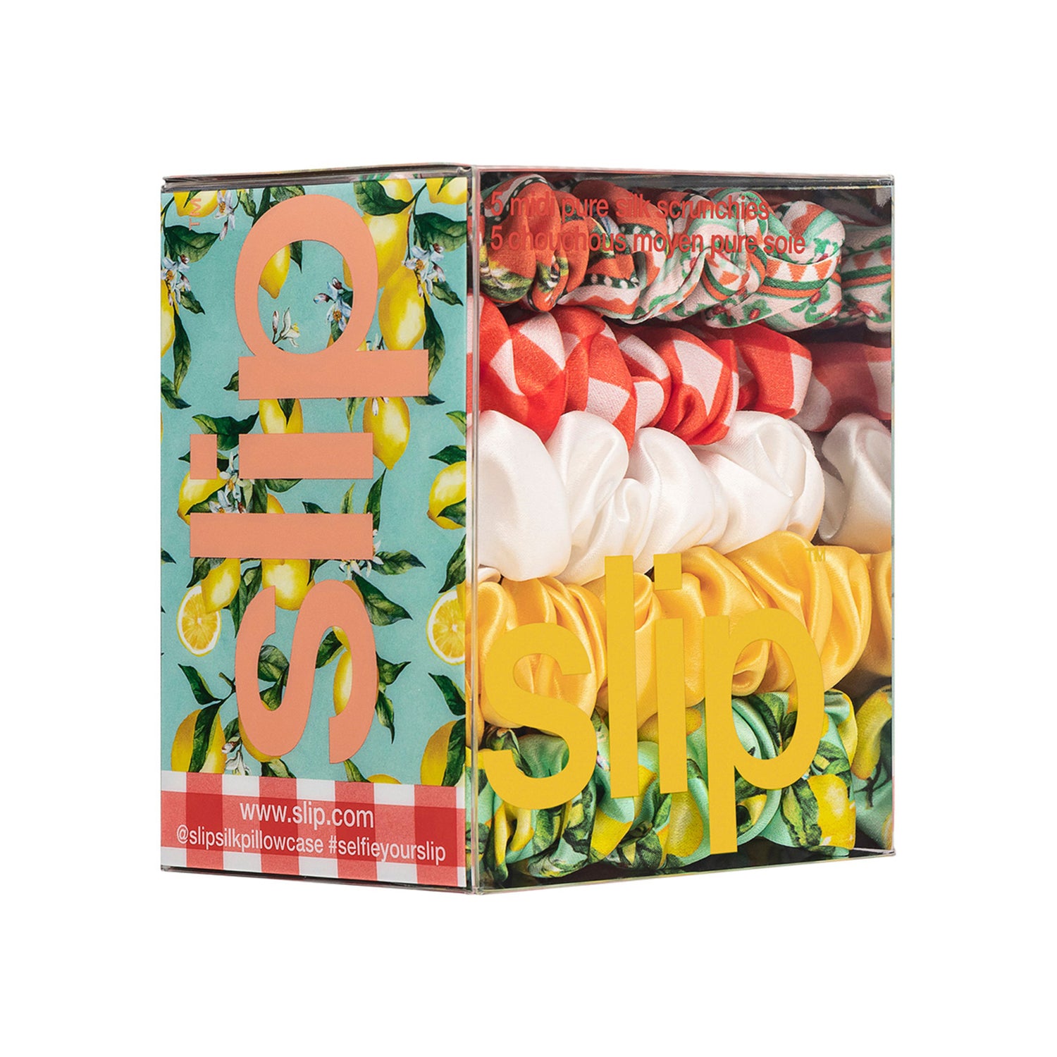 Slip Pure Silk Midi Scrunchies Amalfi open container image.