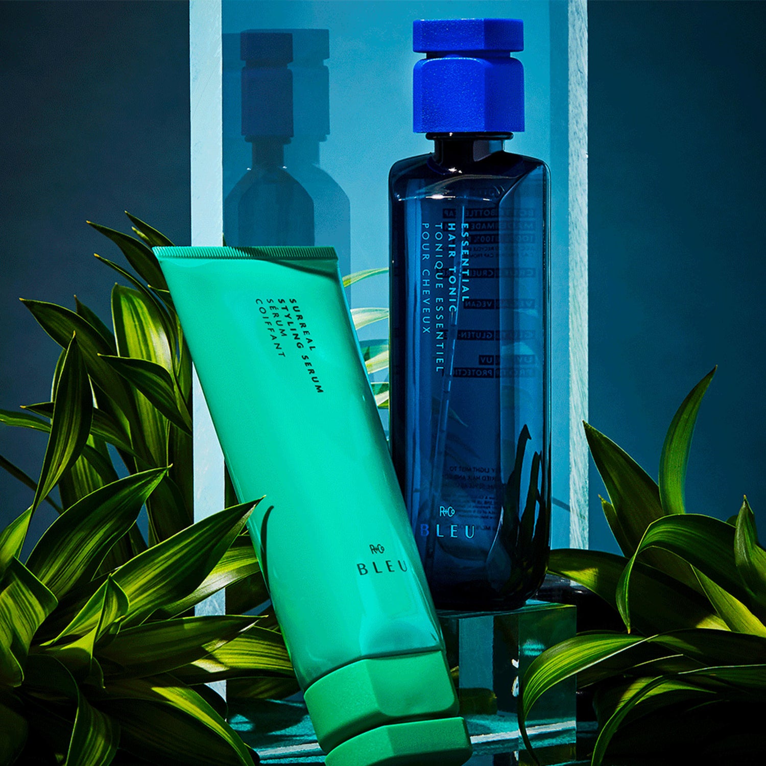 R+Co Bleu Surreal Styling Serum lifestyle image .