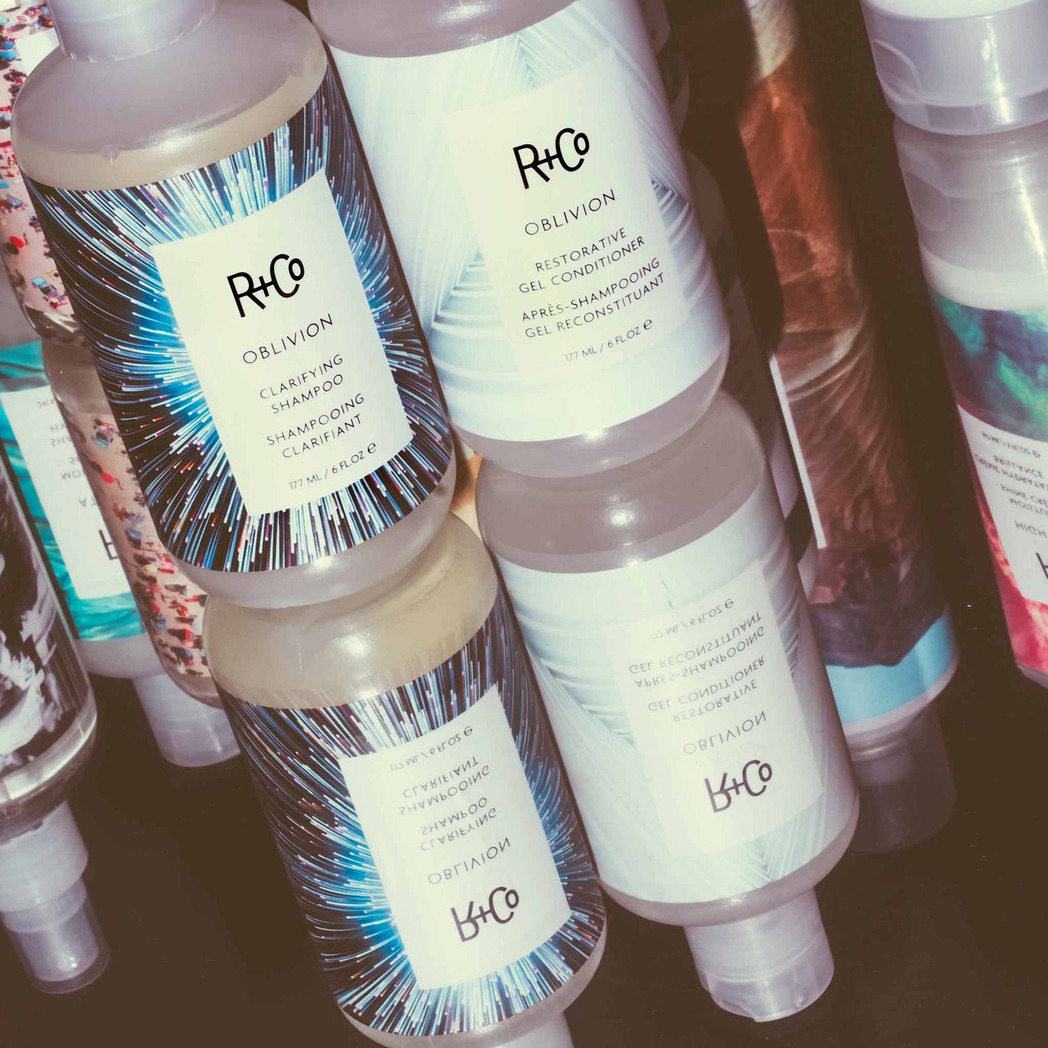 R+Co Oblivion Clarifying Shampoo lifestyle image .
