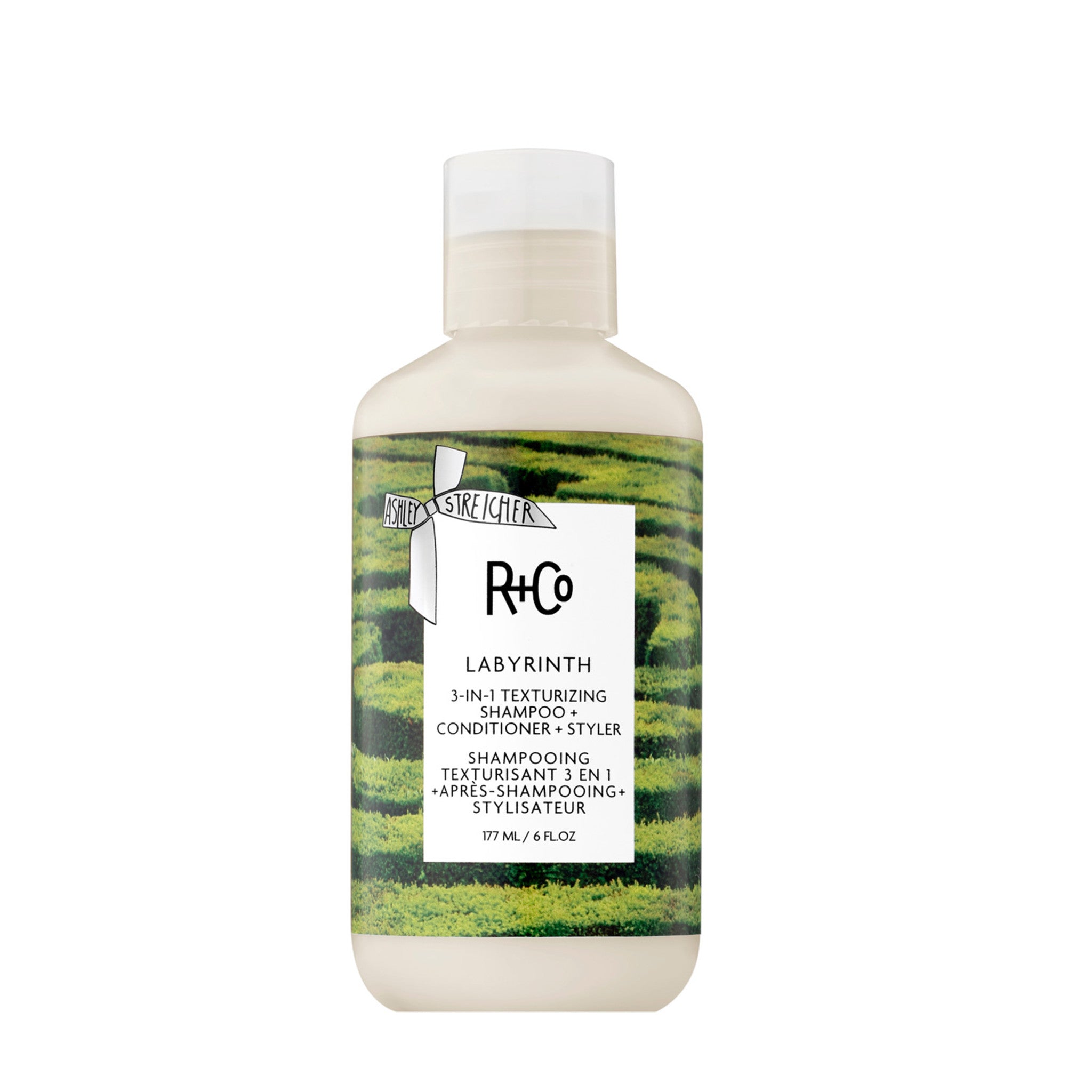 R+Co Labyrinth 3-in-1 Texturizing Shampoo and Conditioner and Styler main image.