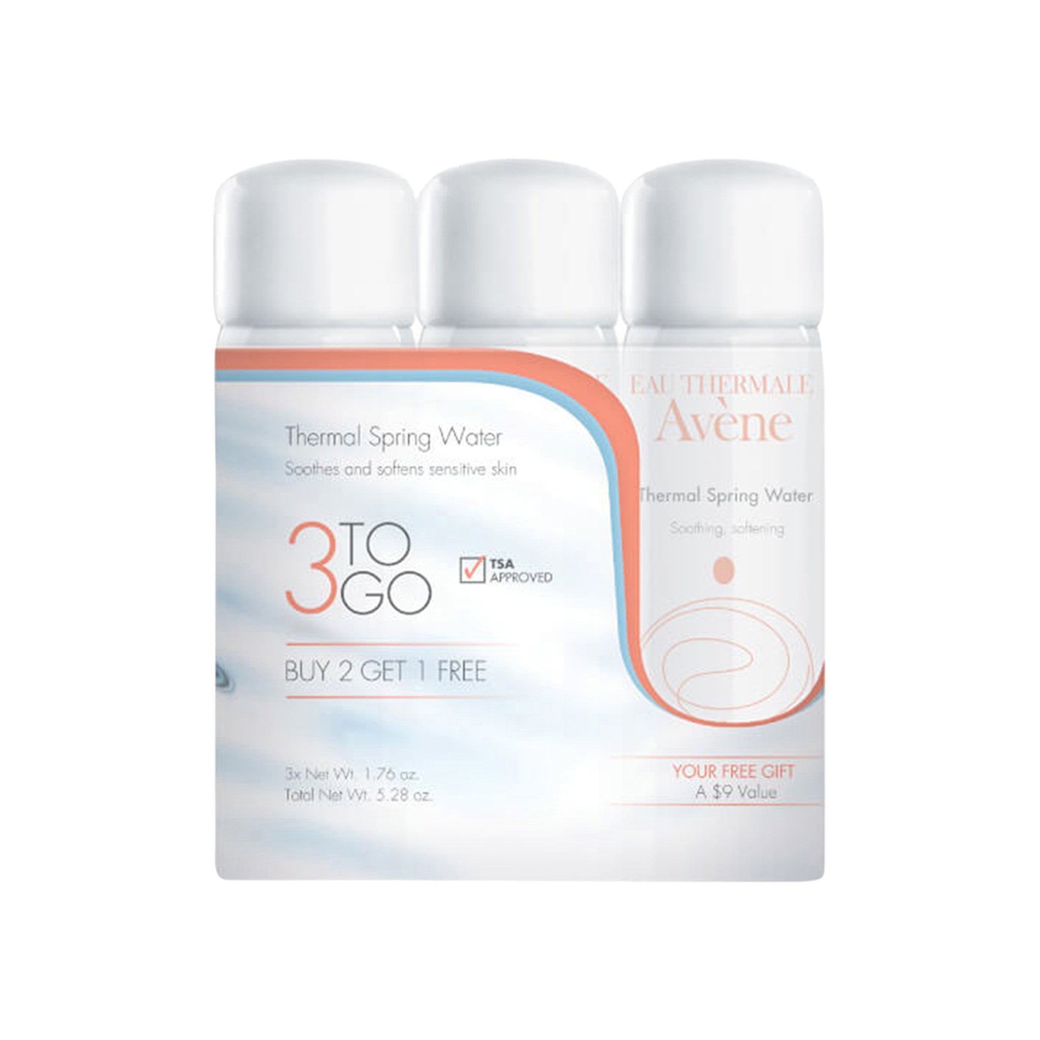 Avène Thermal Spring Water 3-To-Go- Kit main image.