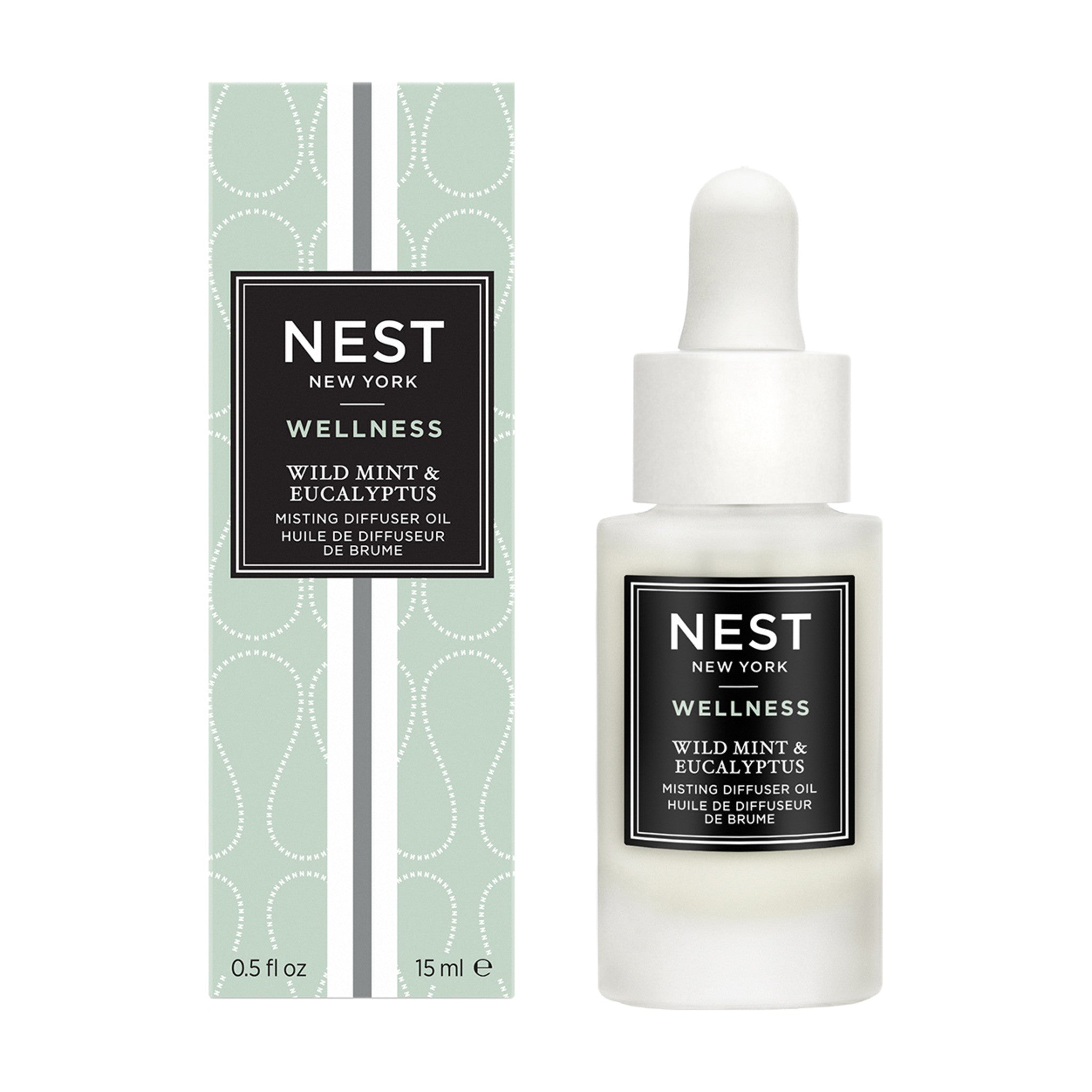 Nest Wild Mint and Eucalyptus Misting Diffuser Oil main image.