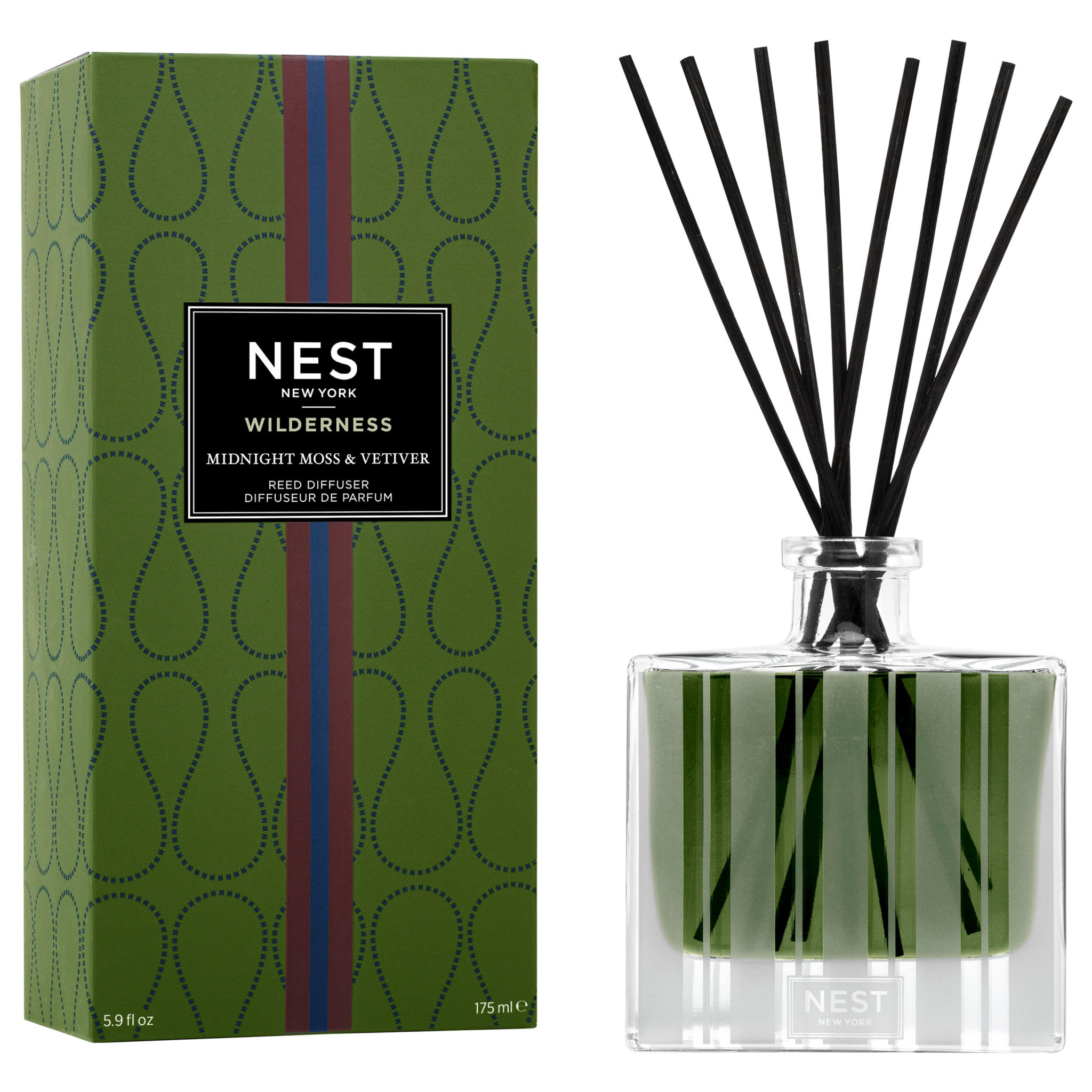 Wilderness Midnight Moss & Vetiver Reed Diffuser main image.