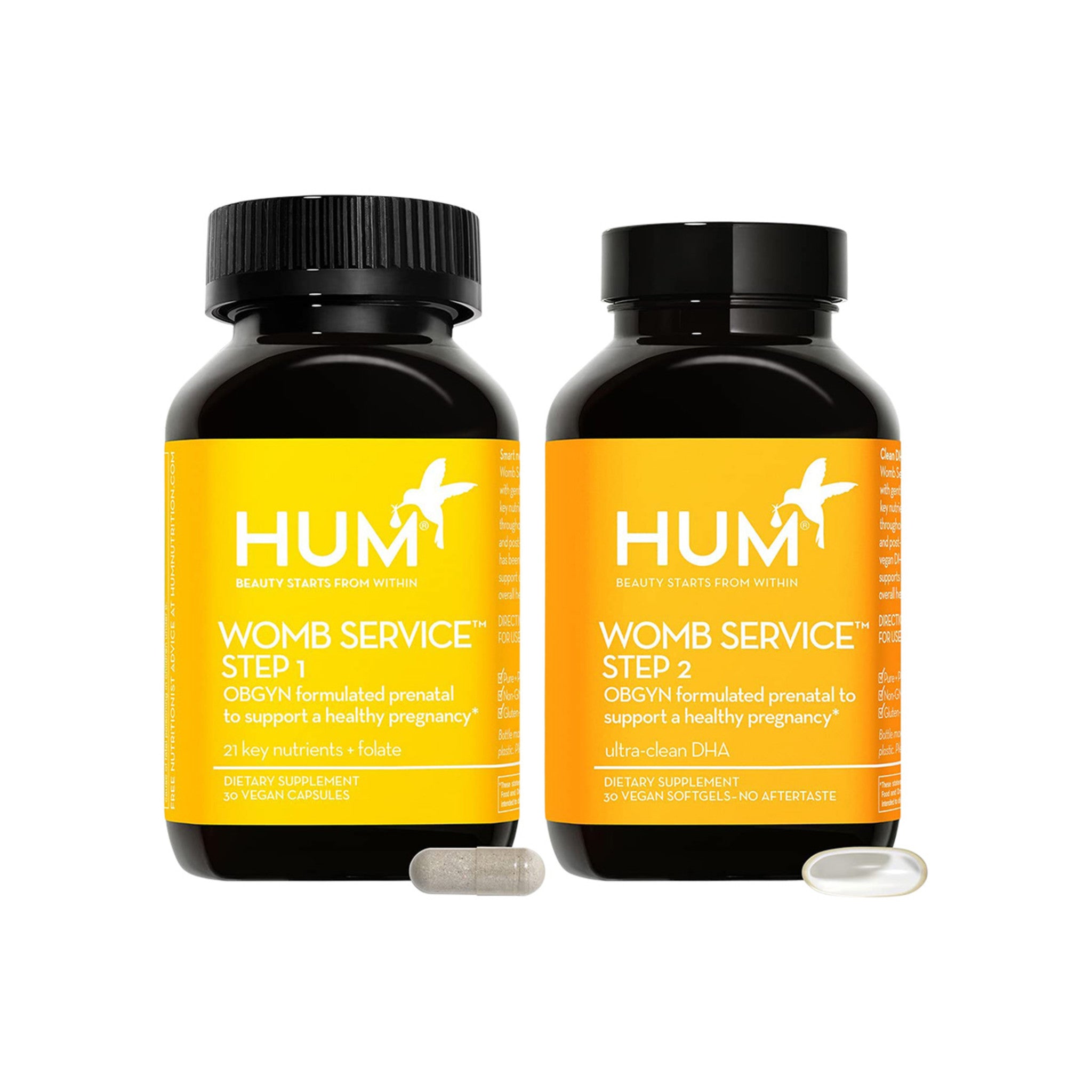 Hum Womb Service Step 1 and Step 2 Dietary Supplements main image.