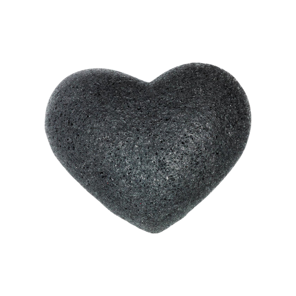 The Cleansing Sponge Bamboo Charcoal Heart – One Love Organics©