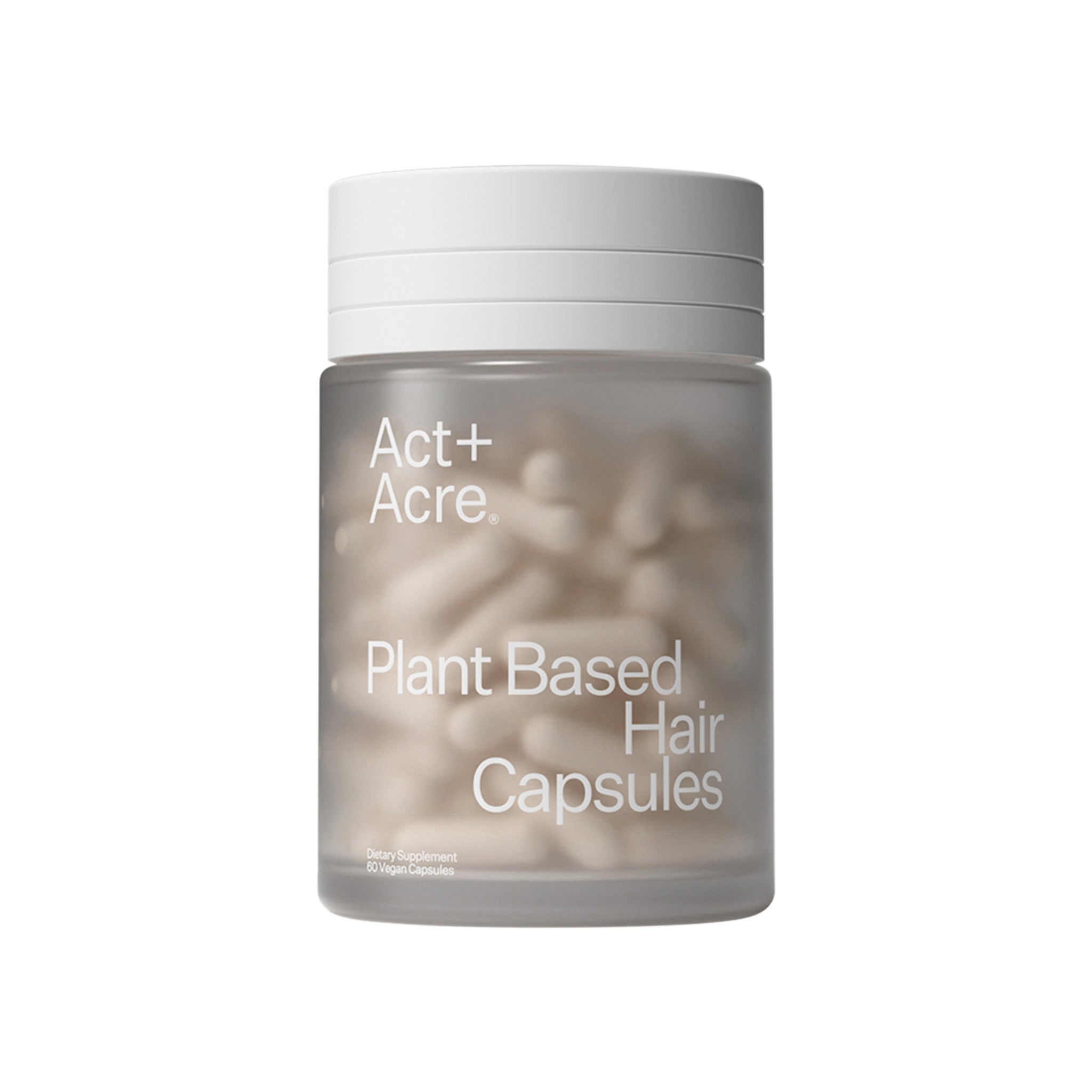 Act+Acre Cold Processed Plant Based Hair Capsules main image.