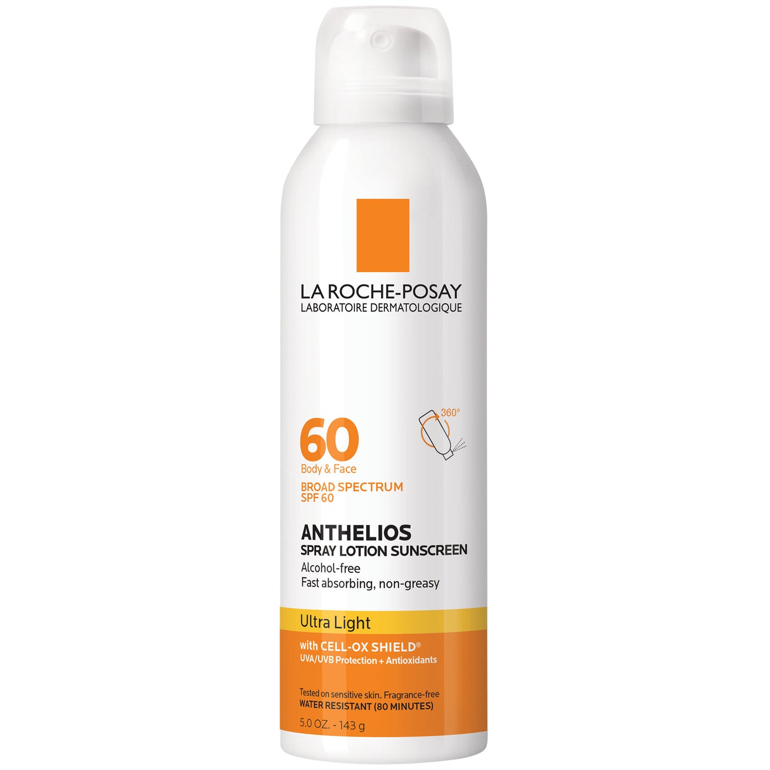 La Roche-Posay Anthelios Lotion Spray Sunscreen SPF 60 main image.