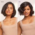 T3 Undone Waves 1" Straight Barrel before and after image .