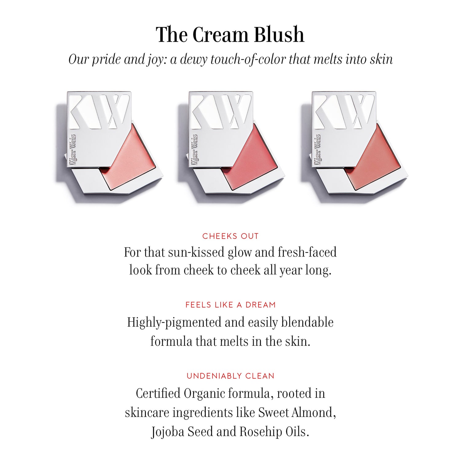 Kjaer Weis Cream Blush Refill infographics image .