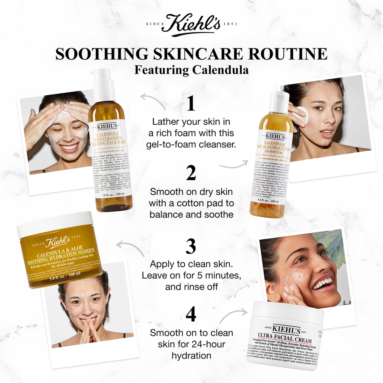 Kiehl's Since 1851 Calendula Deep Cleansing Foaming Face Wash infographics image 2 .