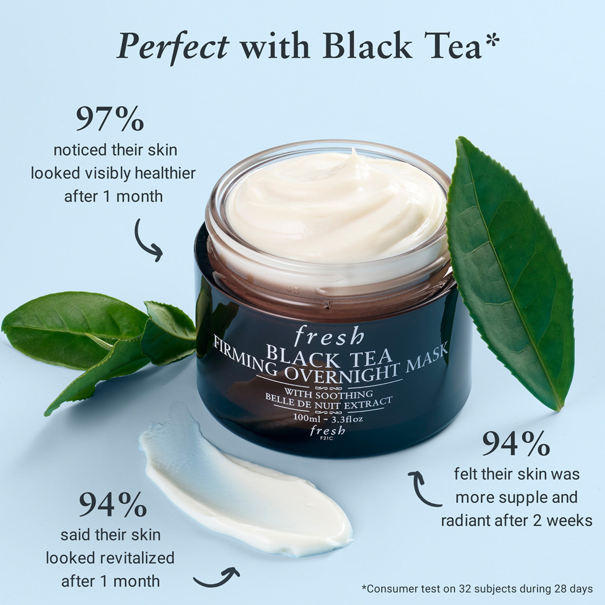 Fresh Black Tea Firming store Overnight Mask, 3.3 fl oz