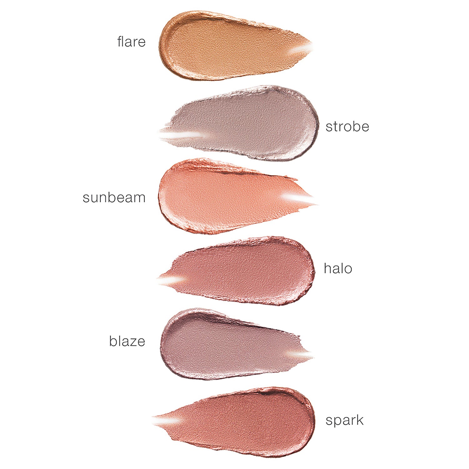 RMS Beauty Eyelights Cream Eyeshadow group swatch image .