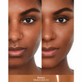 Nars Sheer Glow Foundation Color/Shade variant: Belem MD3.6 before and after image . This product is for deep warm red complexions
