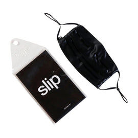 Slip Double-Sided Silk Re-Usable Face Covering Color/Shade variant: Black main image.