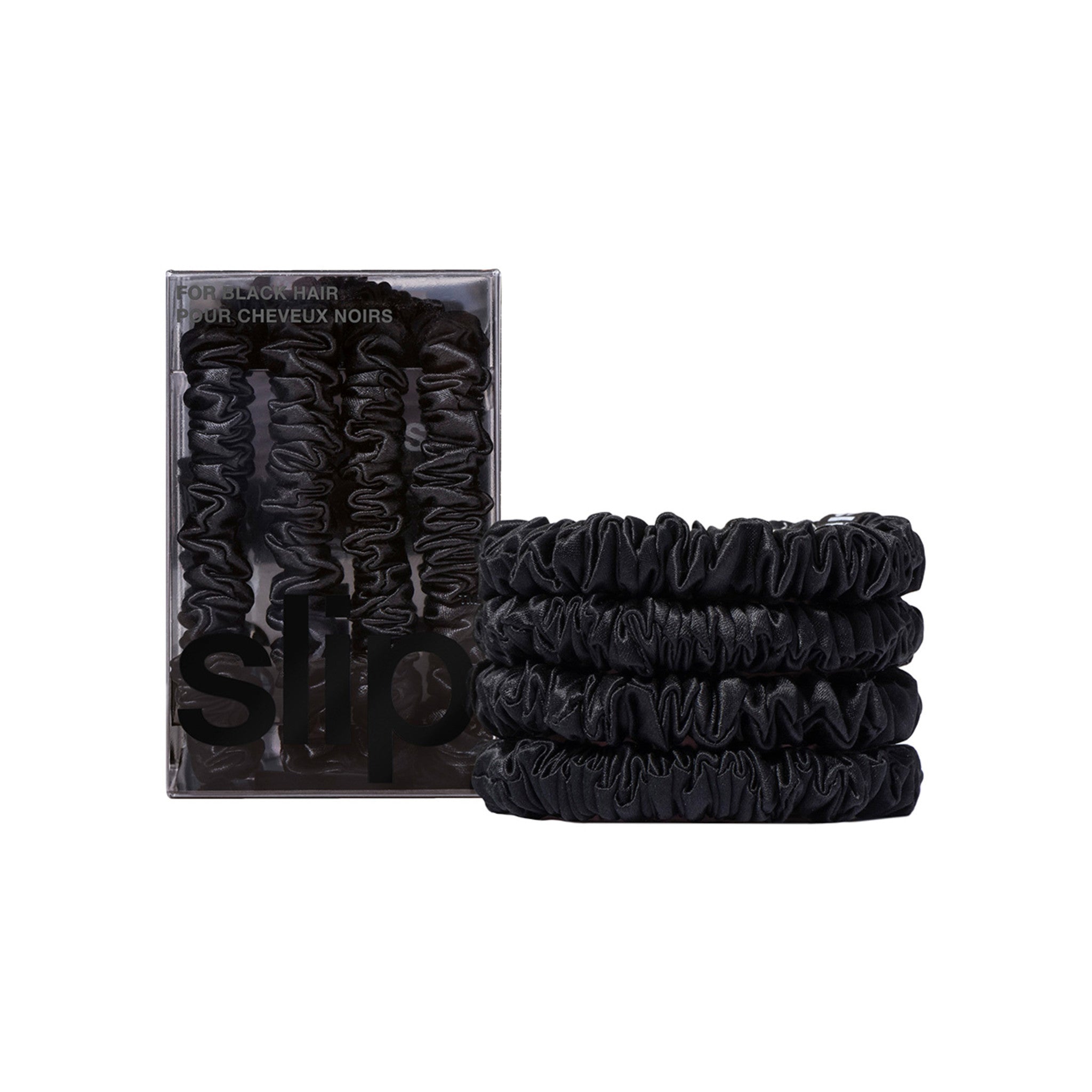 Slip Skinny Scrunchies Color/Shade variant: Black main image. This product is for black hair