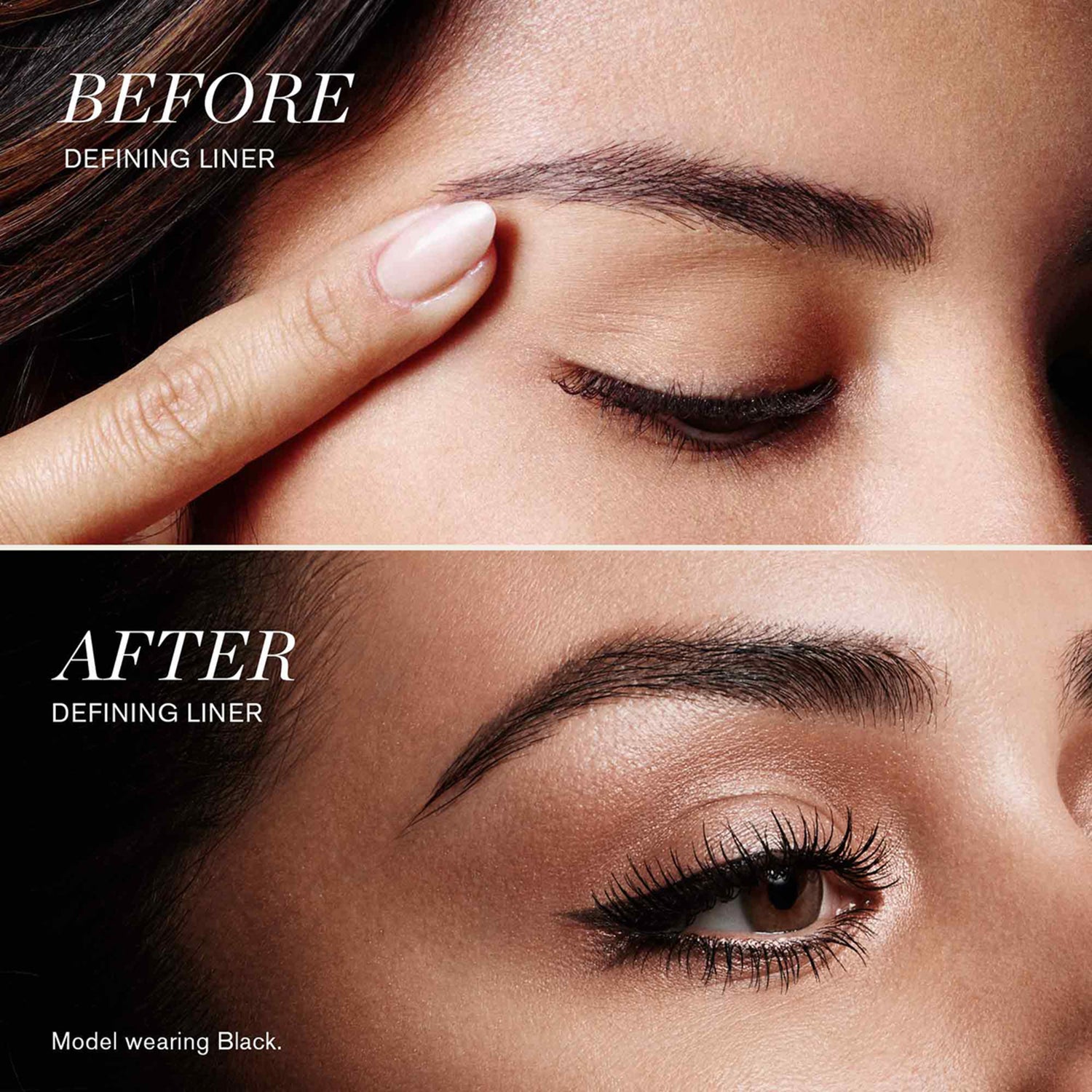RevitaLash Defining Liner Color/Shade variant: Black before and after image . This product is in the color black