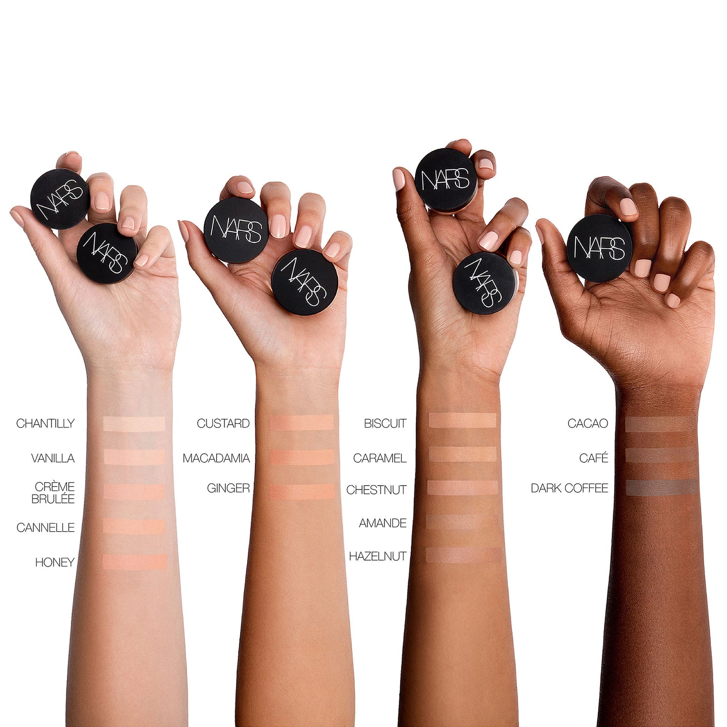 Nars Soft Matte Complete Concealer Color/Shade variant: Chantilly arm swatch image . This product is for light neutral complexions