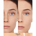 Nars Sheer Glow Foundation Color/Shade variant: Deauville L4 before and after image . This product is for light neutral complexions